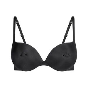 SKIMS Pierced Nipple Push-Up Bra 34C - Onyx (Black)